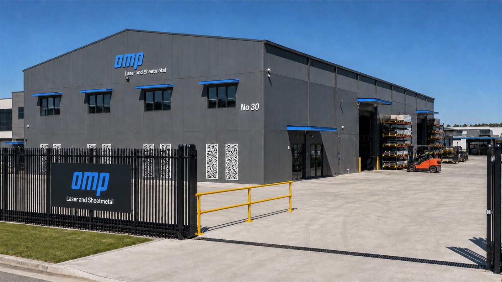 OMP CNC folded sheet metal components